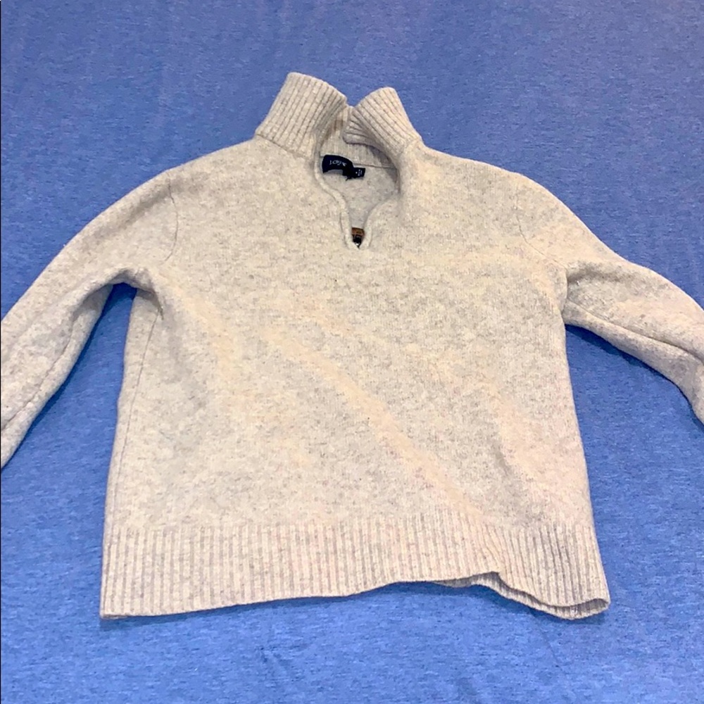 J Crew Quarter Zip Sweater